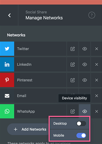 Manage networks device visibility. Ways To Encourage Social Sharing